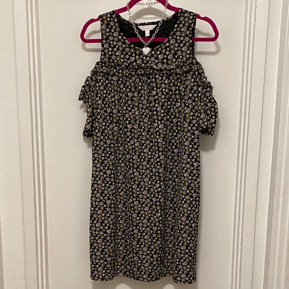 Dress LC Lauren Conrad Black Floral Dress